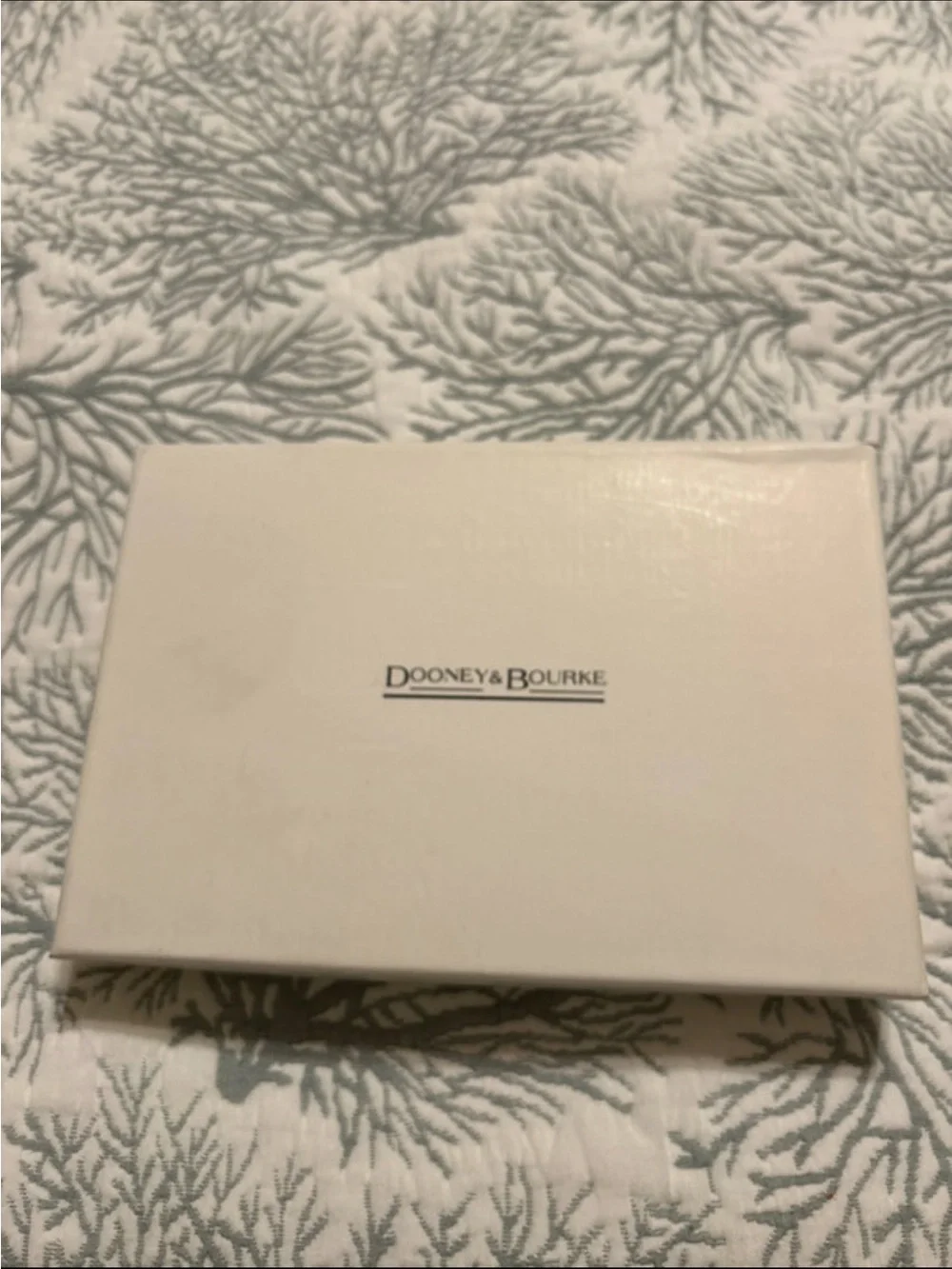 Dooney & Bourke Tan/Brown Signature Wristlet with Logo Plaque